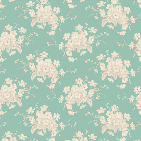 SUNDAY BRUNCH White Flower Teal - PRE ORDER (Feb 2025)