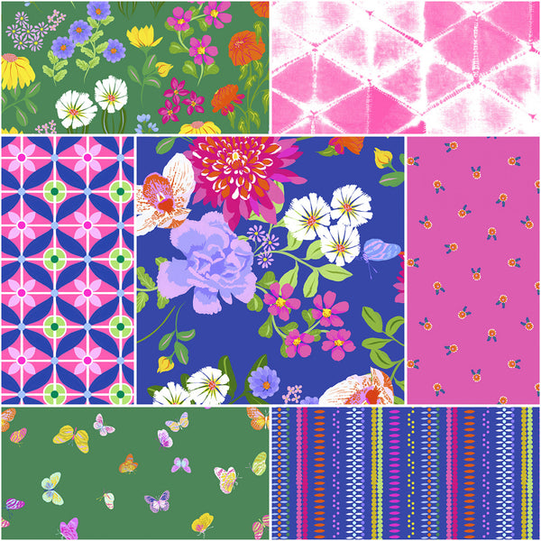 SPLENDID Cobalt Fat Quarter Bundle 7