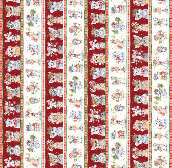 LITTLE DARLINGS CHRISTMAS Character Border Stripe - NEW ARRIVAL