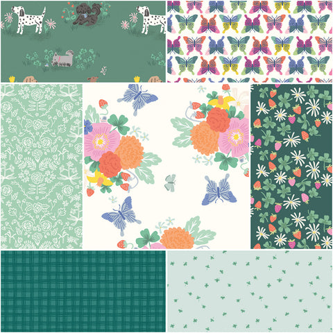 CHLOE Fat Quarter Bundle Green 7 - NEW ARRIVAL