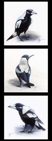 CHRIS RILEY COLLECTION Magpie 3 Block Panel - NEW ARRIVAL