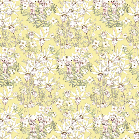 MAY GIBBS COLLECTION Pastel Flowers Yellow - PRE ORDER (March 2025)